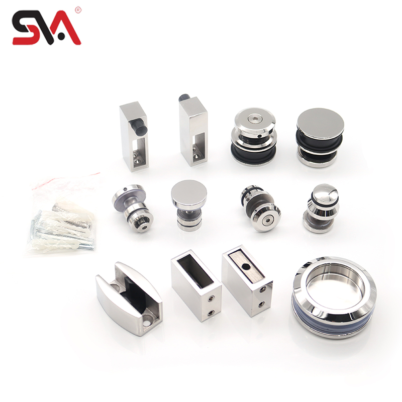 Bathroom Shower Sliding Frameless Tempered Glass Door Hardware