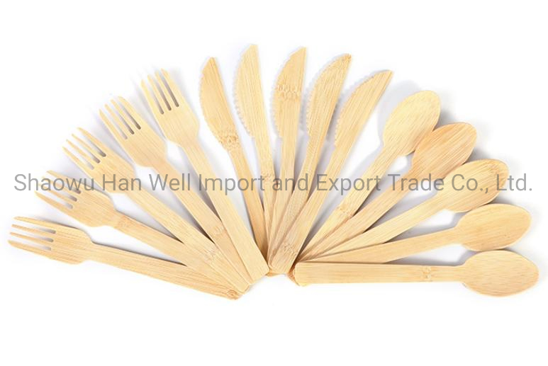 Biodegradable Eco-Friendly Travel Picnic Portable Bamboo Cutlery Set
