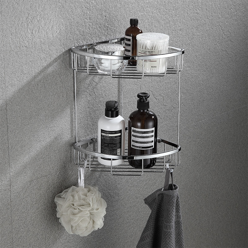 Rust-Proof Bathroom Organizer Rack Shower Bathroom Corner Rack