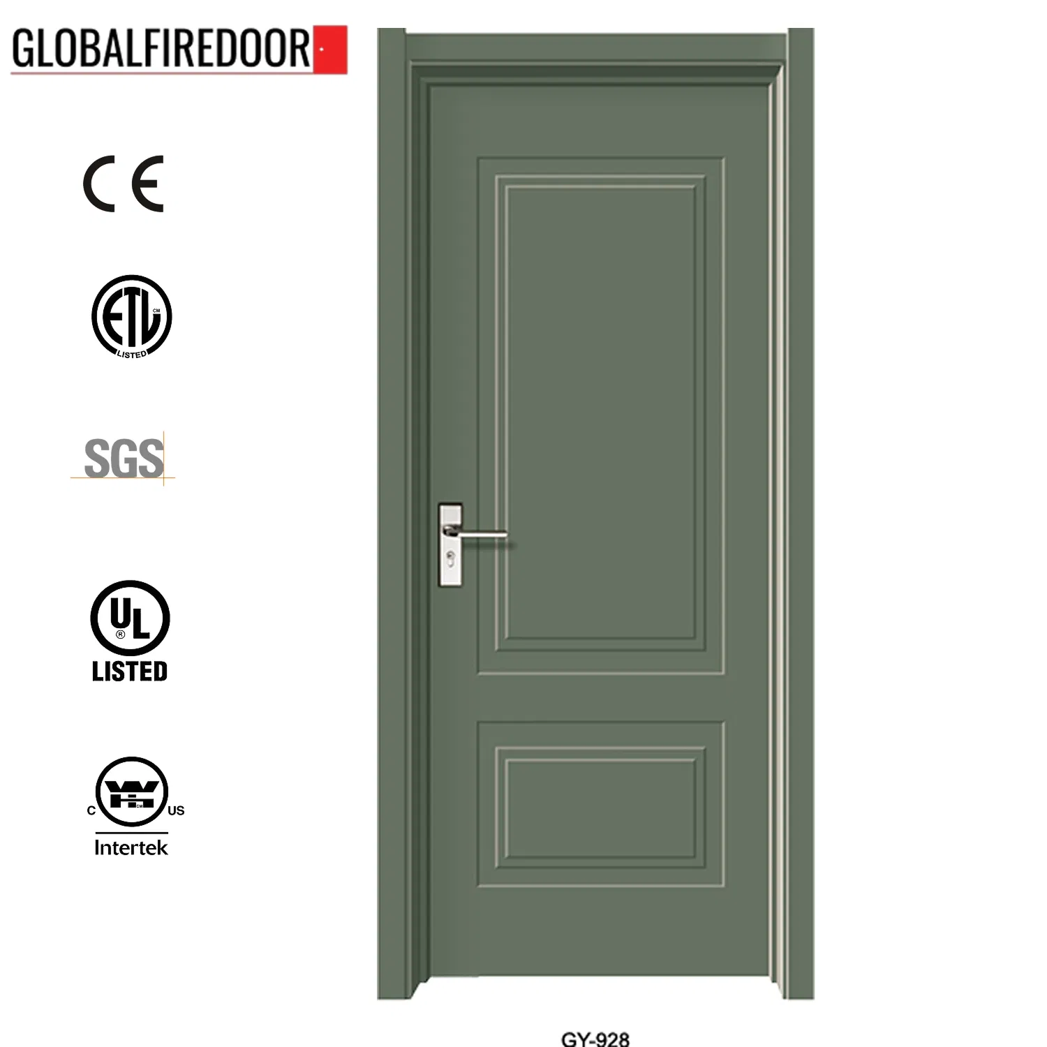 UL Listed HPL Fulsh Door for Hotels Hospitals