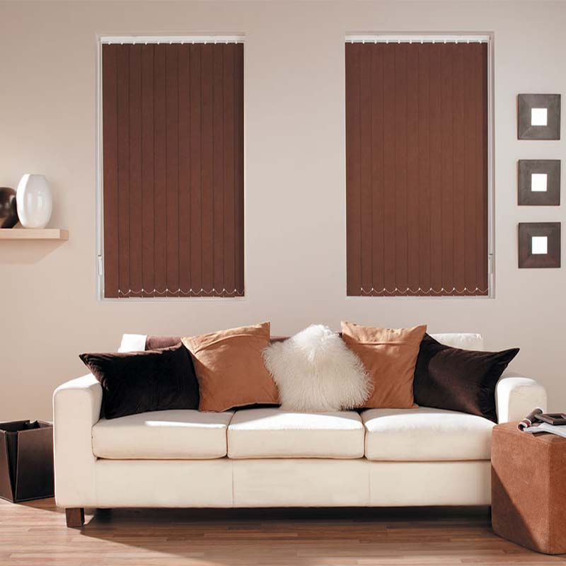 Wide Window Blinds PVC 3.5" Venetian Vertical Blinds Indoor Shading