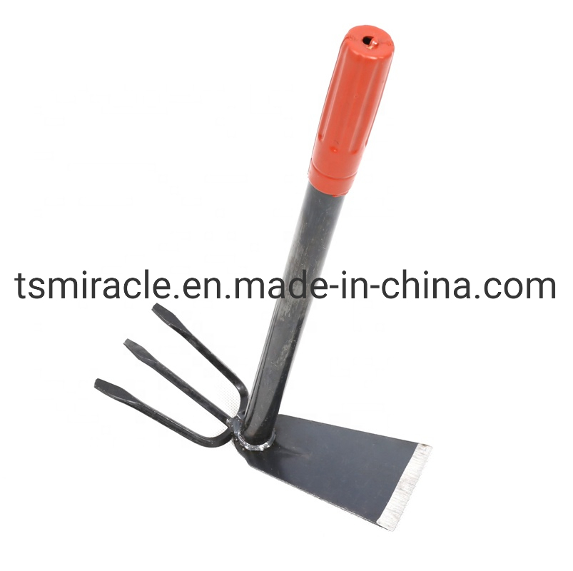 Fork and Shovel Shaped Steel Mixing Hoe Pick Head Pickaxe Agricultural Garden Farming Digging Tools with Handle Farming Hoe