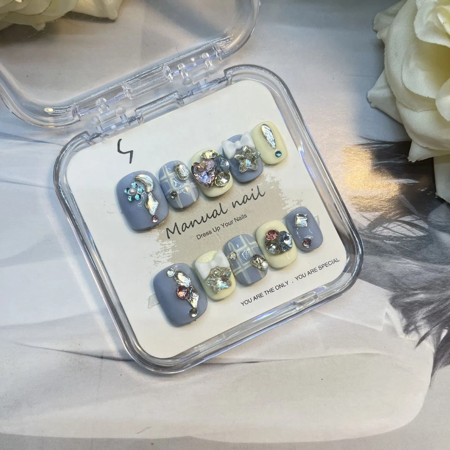 Custom Premium Quality Hand Made False Nails Artificial Acrylic Fingernails