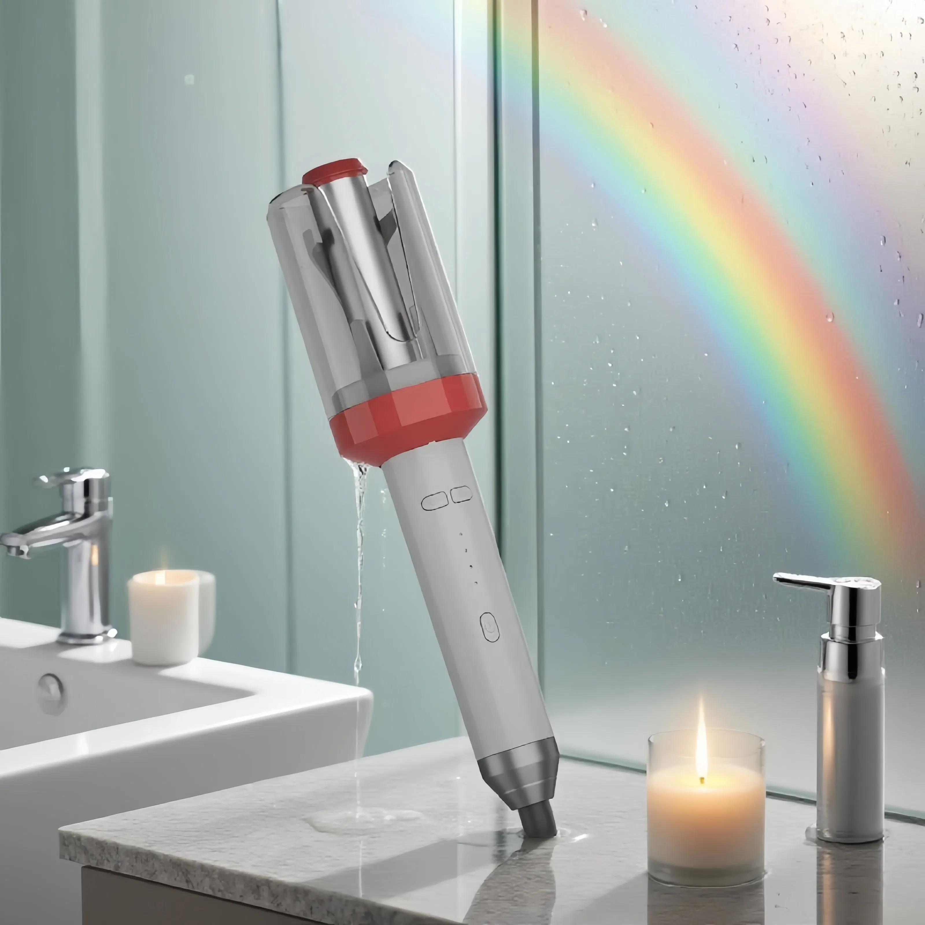 Portable Travel Curling Iron, Automated Curling Iron for Home Use, Anti-Scald, Quick Styling.