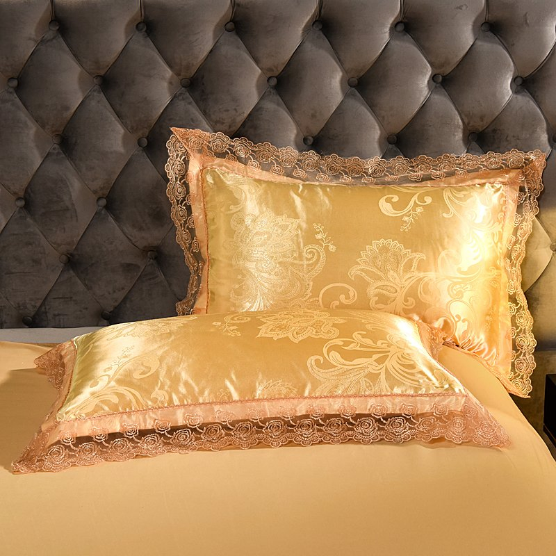 4 PCS Bedding Set Jacquard Comforter Set Polyester Duvet Cover Pillowcase