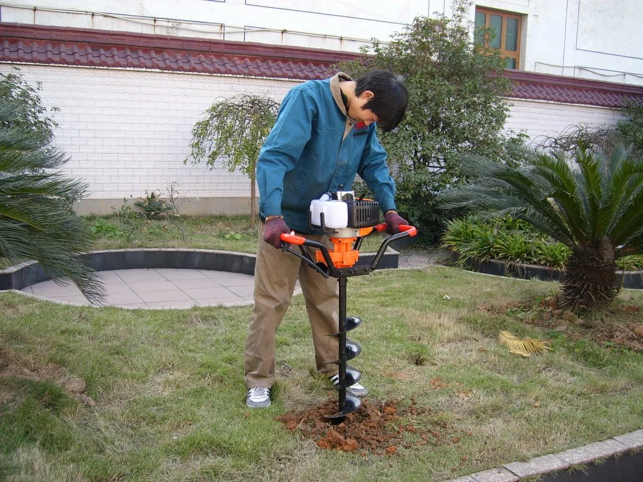 52cc Hand Push Earth Auger Machine Ground Auger Twister Drill