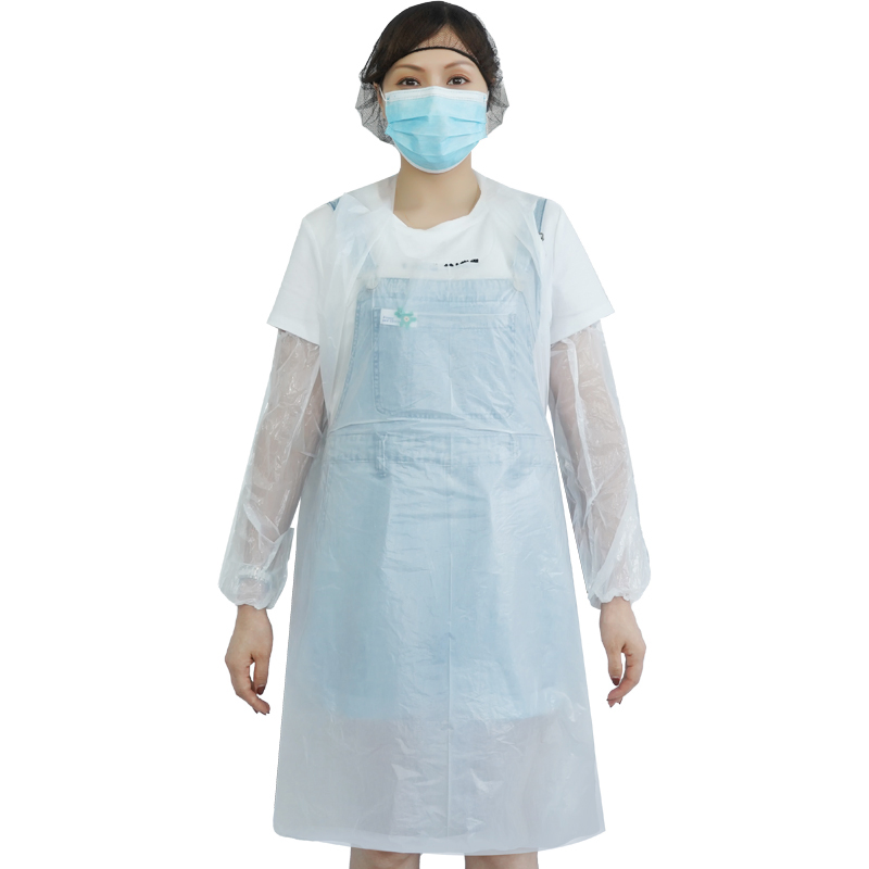 Single Use Wholesale Waterproof Plastic Sleeveless PE Apron for Restaurant