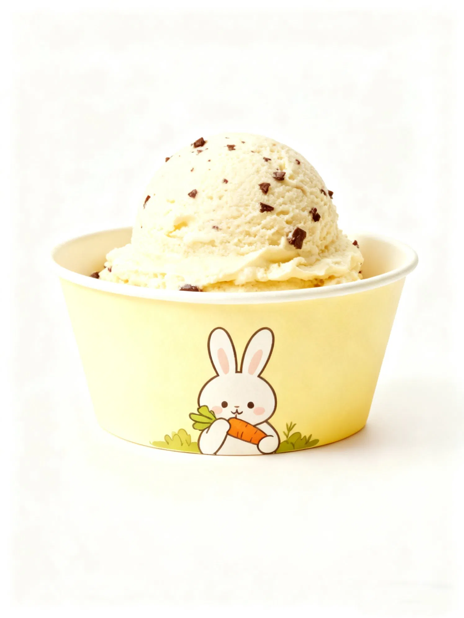 Disposable Paper Ice Cream Bowls 4oz-8oz, PE-Lined Leak-Proof for Daily Dessert Serving