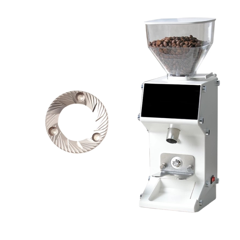 Automatic Flat Burr Commercial Coffee Bean Grinder Machine Electric Espresso Coffee Maker