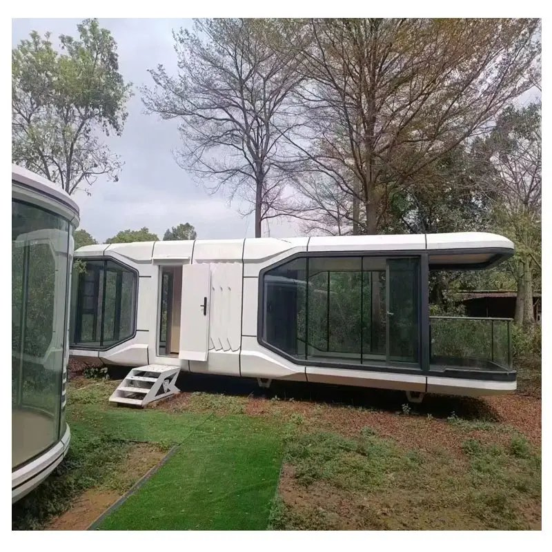 Space Capsule Mobile Hotel Prefabricated Modular Container House with Kitchen Bathroom