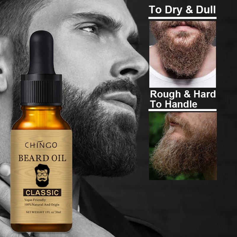 Men Beard Growth Soften Moisturizing Strength Beard Essential Oil
