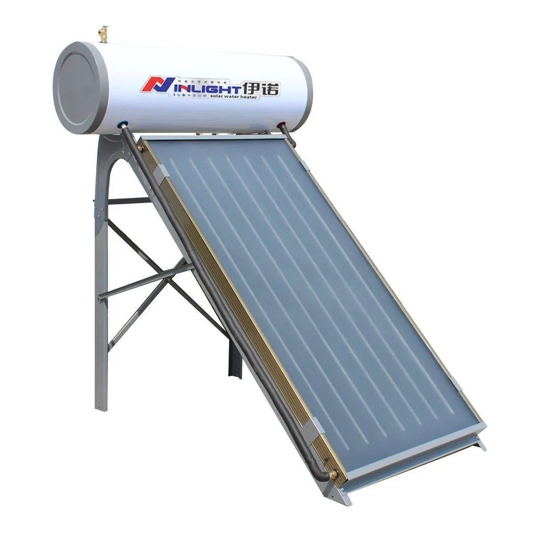 Плоский солнечный водонагреватель 100-300л, нержавеющая сталь