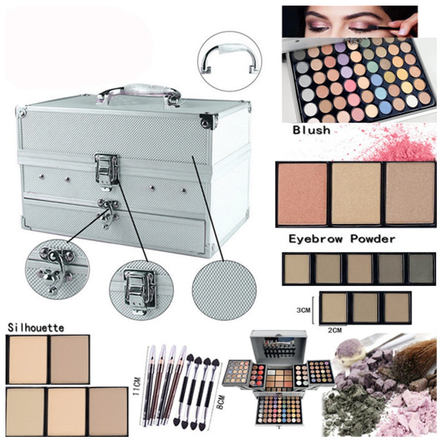Amazon Hot Sale 132 Colors Makeup Set Artist Special Beautful Eyeshadow Tray
