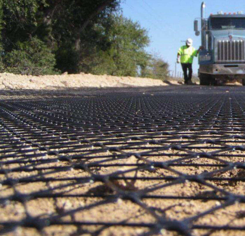 Anti-Slip Polypropylene Biaxial Geogrid Reinforcement Geogrid for Steep Slop