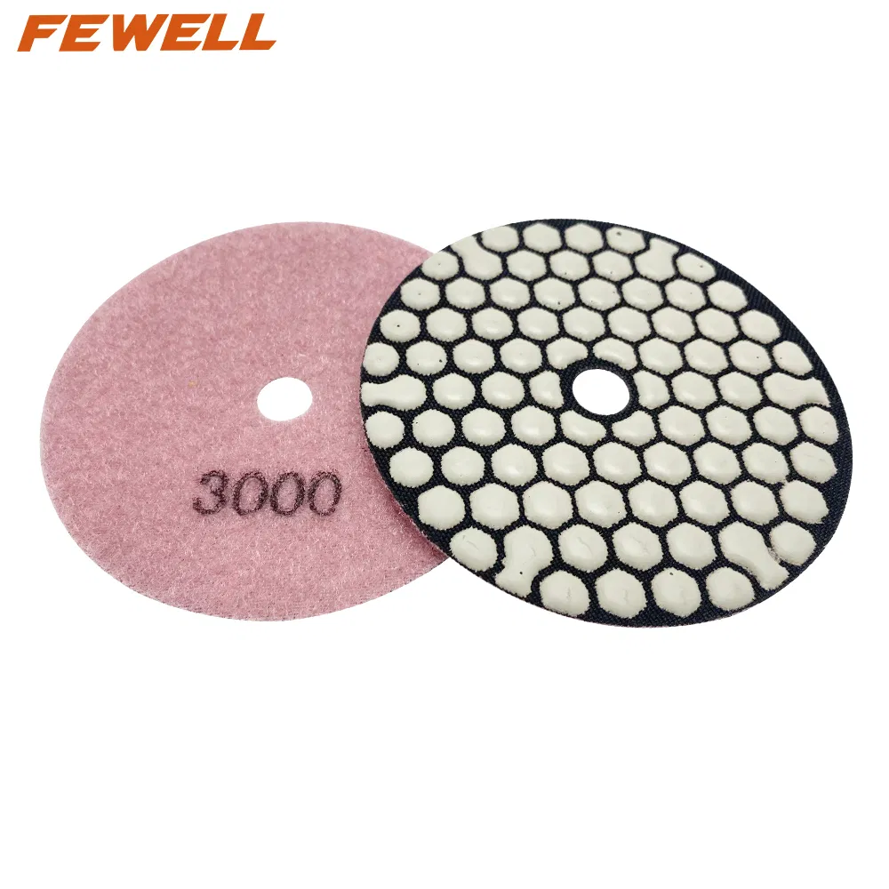 4inch 100mm 3000 Grit 7 Step Edge Detail Grinding Diamond Polishing Pads for Marble Concrete Granite
