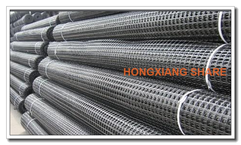 Warp Knitted Polyester Geogrid with CE for Construction