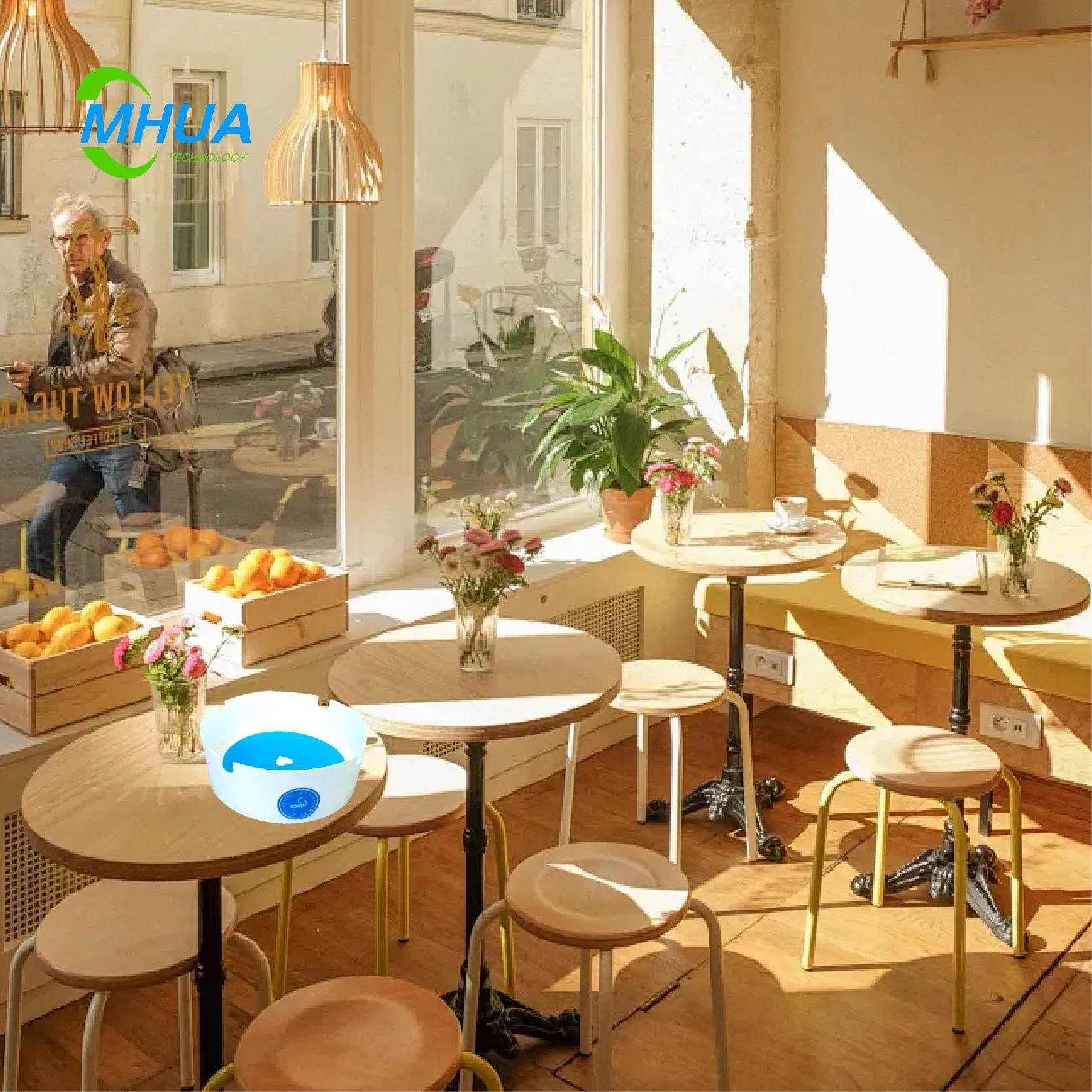 Dust-Proof Smokeless Ashtray Disposable Paper Ashtray with Built-in Extinguishing Sand