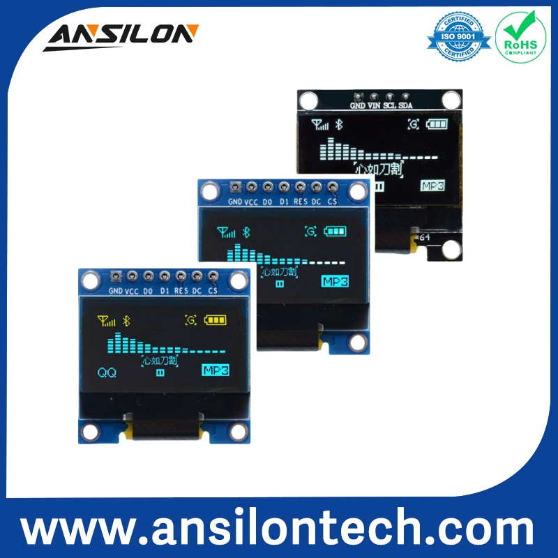 OLED-дисплей 0.96 дюйма 128x64 для электроники