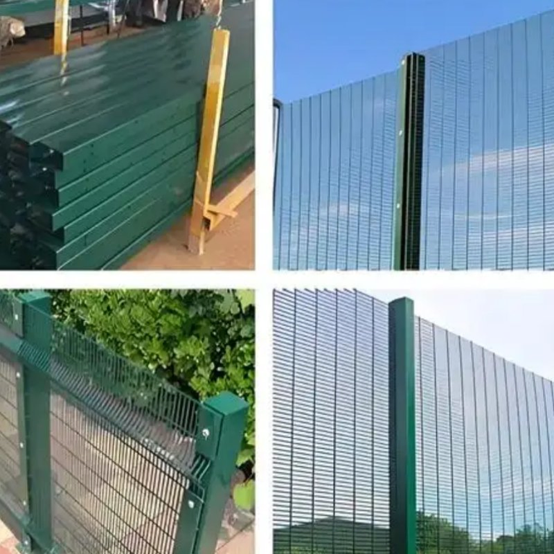 Galvanized Powder Coated Steel Hot DIP 358 Anti Climb Cut Clear View High Security Welded Wire Mesh Industrial Commercial Prison Boundary Panel Protection Fence