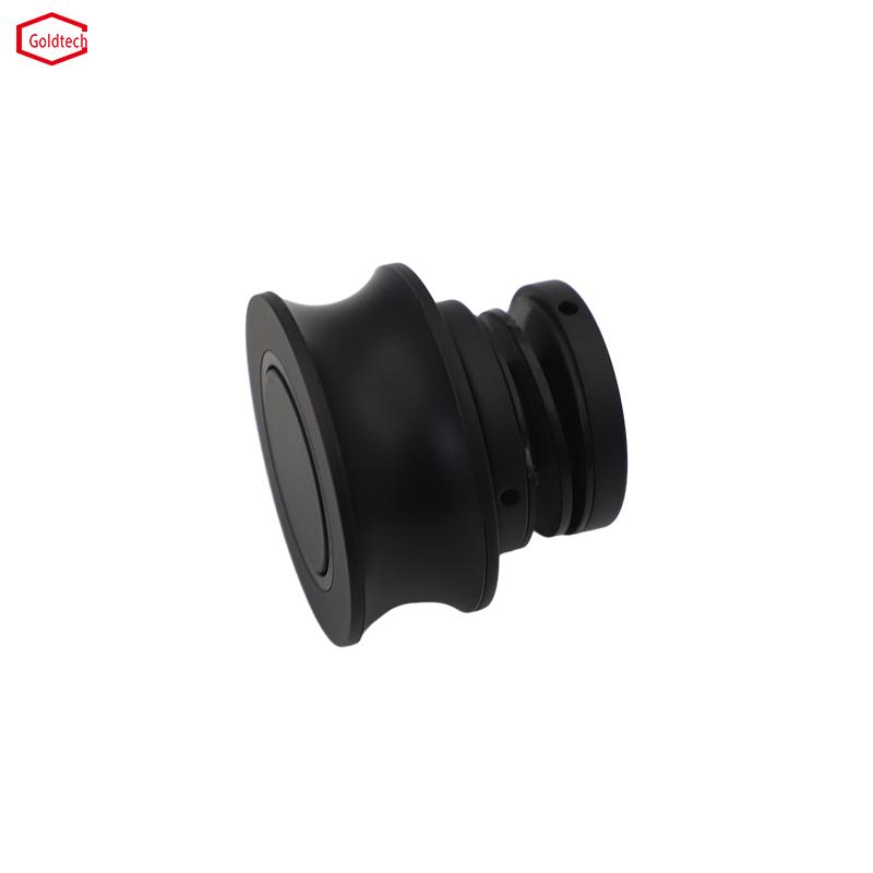 Matt Black Stainless Steel Shower Glass Sliding Door Roller System Hardware