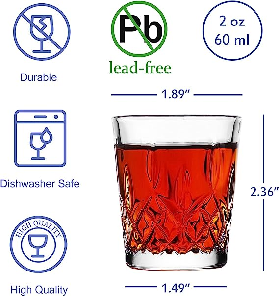 Dishwashed Shot Glasses for Bar
