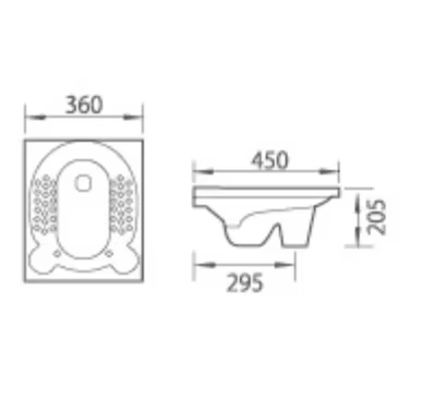 Cheap Price Sanitary Ware Children Kid Bathroom White Ceramic Wc Squat Pan Toilet