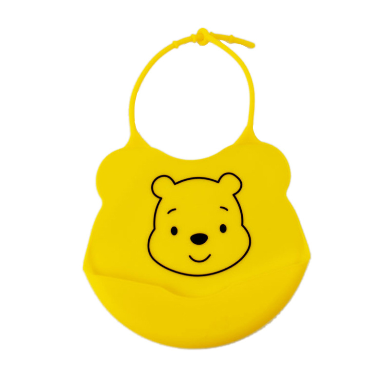 Cartoon-Style Baby Bib Waterproof Silicone Bibs for Mess-Free Baby Items