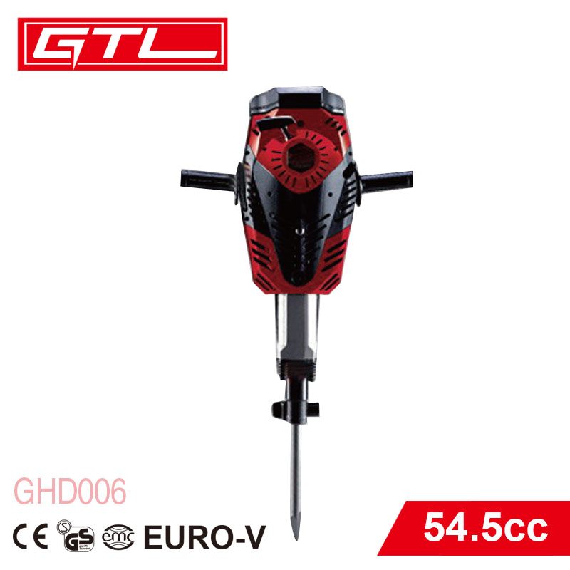 2-Stroke Gasoline Engine 2400W 54.5cc Drill Machine Gasoline Hammer Drill (GHD006)