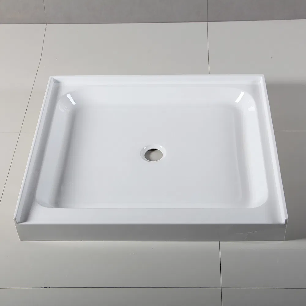 American Rectangle Acrylic Shower Tray Basin with Internal Flange for Bathroom