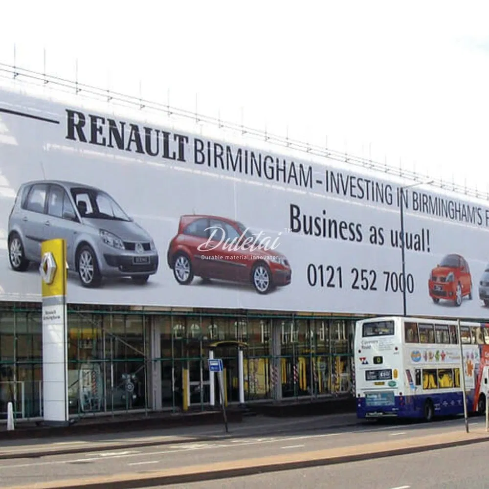 High Strength Frontlit Inkjet Printing Laminated PVC Mesh Flex Banner Roll