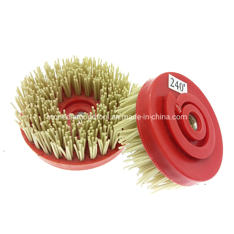 100mm 125mm M14 5/8"-11 Antique Abrasive Stone Polishing Diamond Brushes