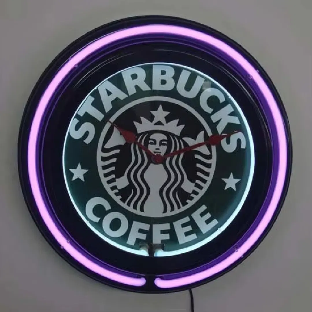 15 Inch Double Neon Tube Wall Clock