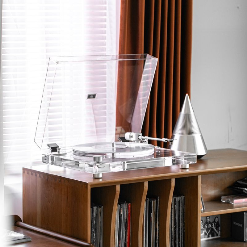 Customizable Acrylic Transparent Vinyl Turnrable Record Player 33/45 Rpm Gramophone Phonogram