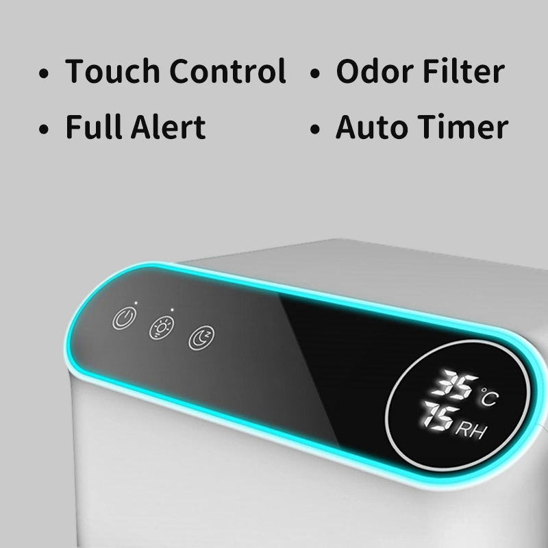 Mini 1.6L Dehumidifier with Visible Tank for Home and Office Use