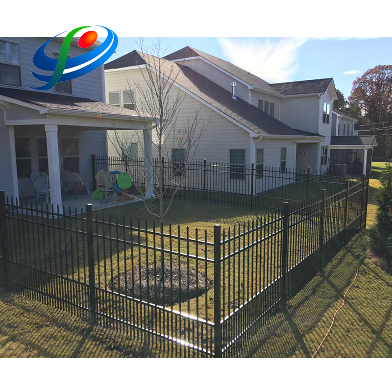 Outdoor Security Metal Steel Tubular Fence/ Wrought Iron Garrison Fencing