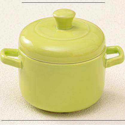 Household Ceramic Waterproof Stew Pot with Lid Health Jar