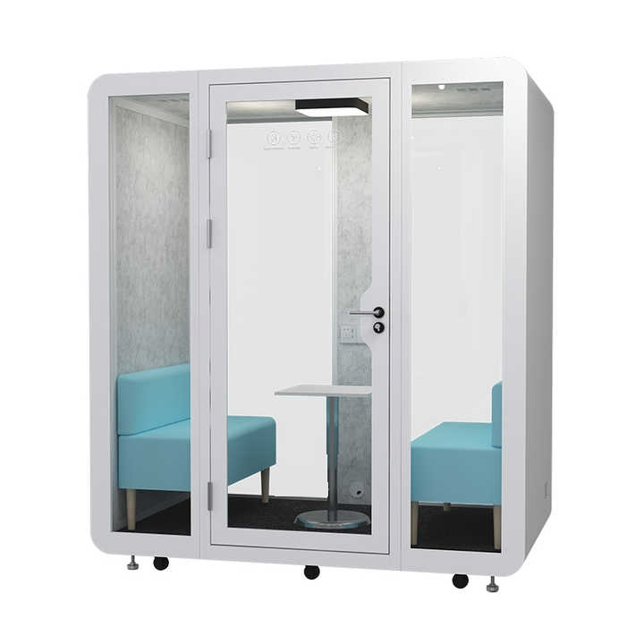 Modern Eco-Friendly Office Pod 4-Layer Soundproof Steel Frame Quiet Acoustic Booth for Conference Room Indoor Recording Pod