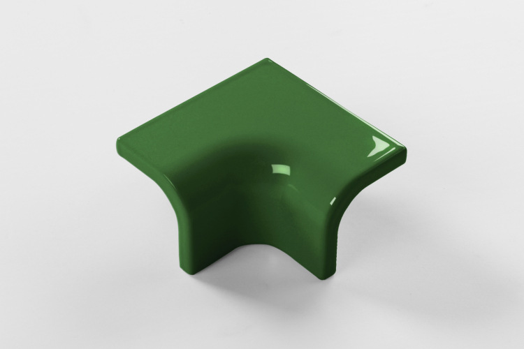 Dark Green Color Corner Bathroom Tiles Border Tiles Decorative Tile Trims