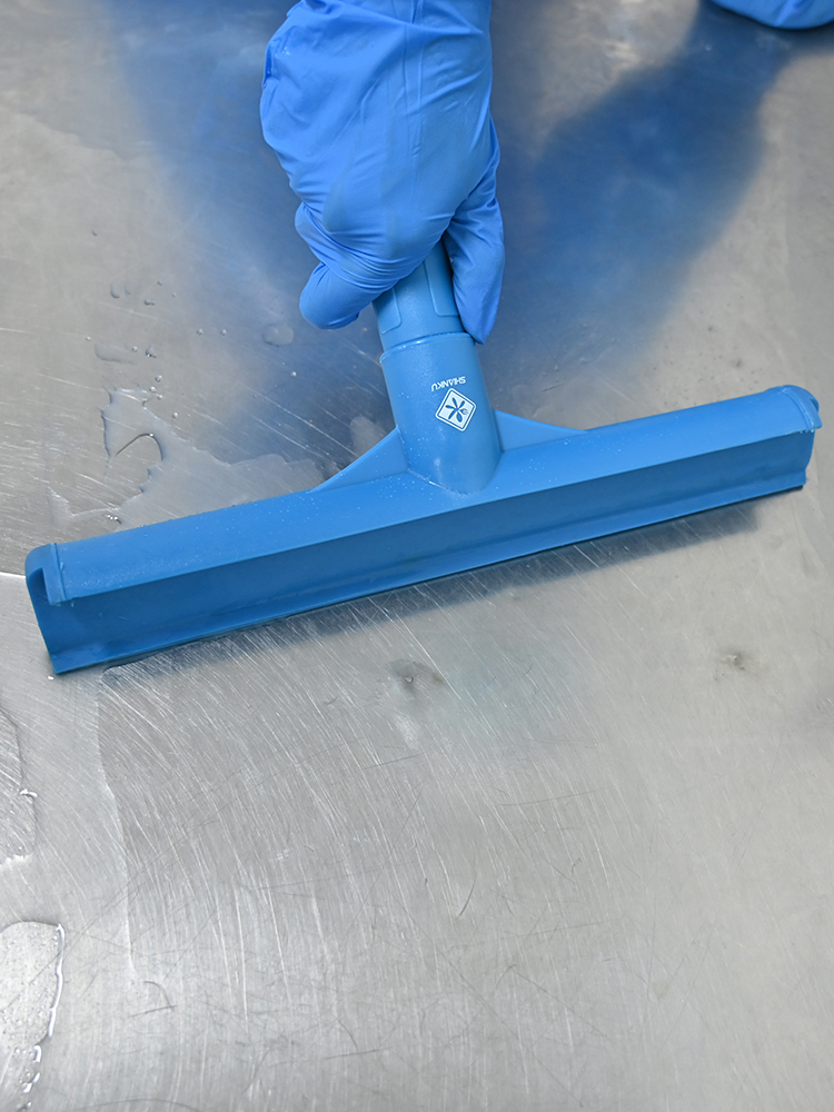Shianku Food Grade Industrial Clean-Room Wiper Integrated Window Cleaning Squeegee