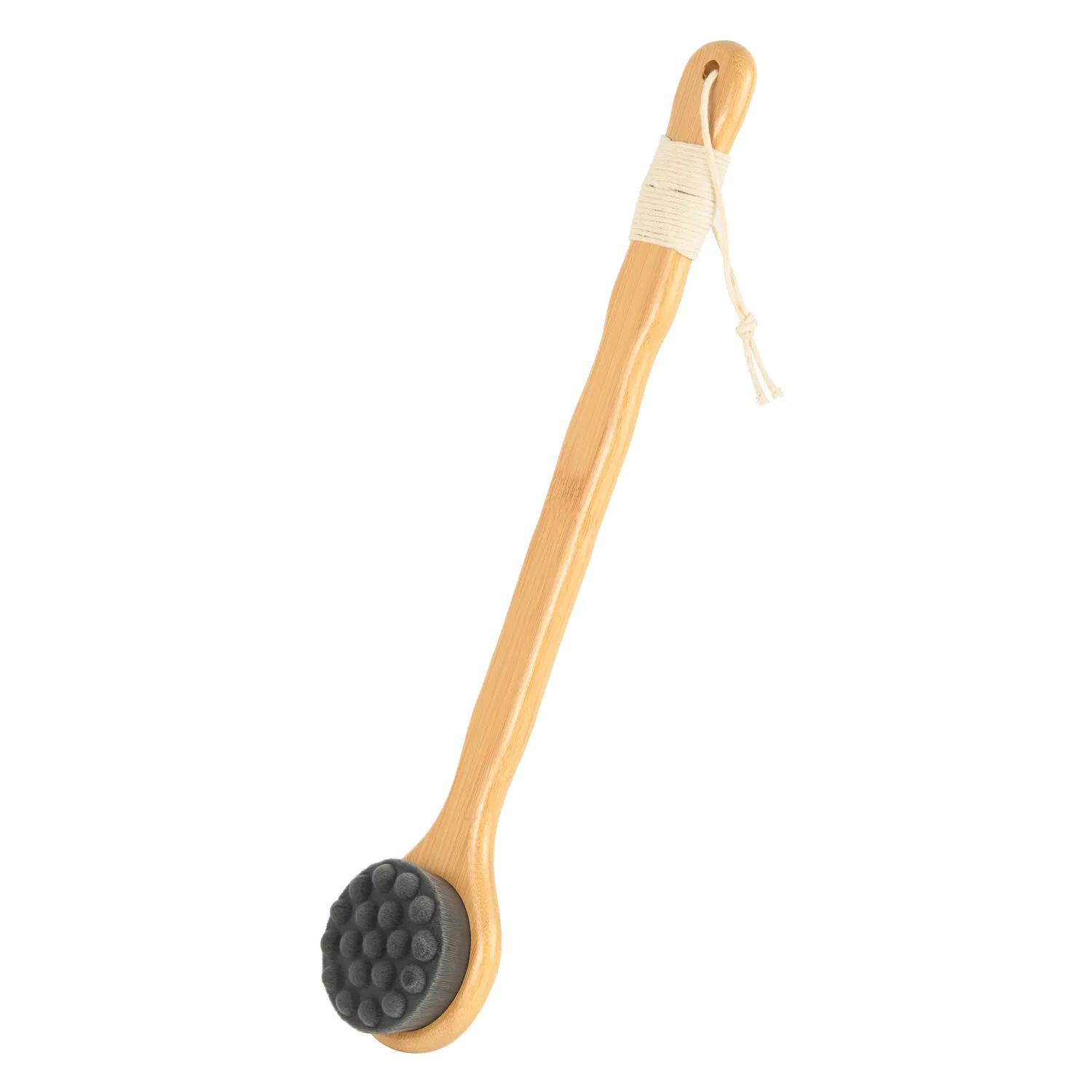 Wooden Bath Brush, Bamboo Long Handle Back Scrubber Brush, Dry Body Brush, Eco Friendly Bath Brush, Body Washing Brush, Natural Body Brush
