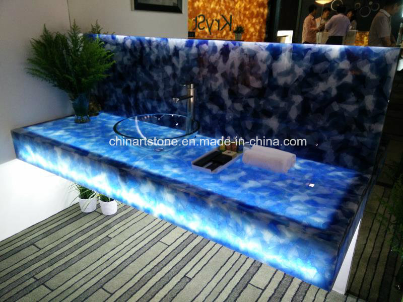 Artificial Onxy Tile and Slab for Countertop and Desk