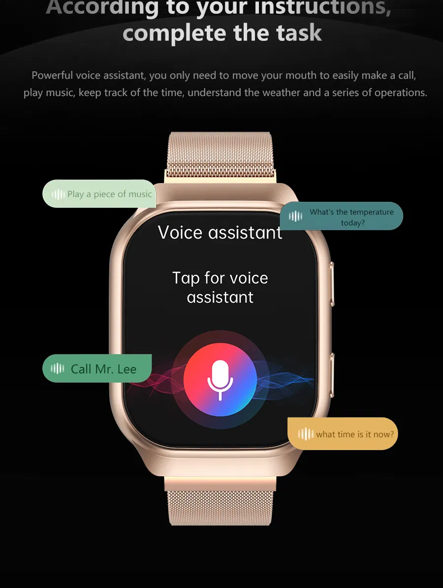 2023 New Fashion Smart Watch for Android Ios with Heart Rate Sport Smart Watches Bracelets IP68 Waterproof Fitness Tracker