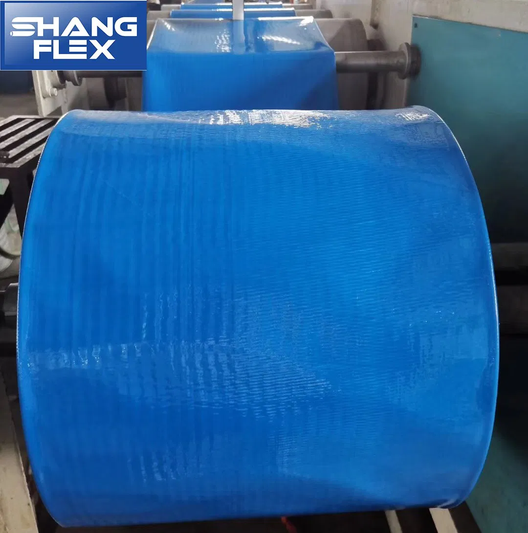 Durable Unti-UV Heavy/Light Duty PVC Layflat Water Discharge Hose Blue Wp2bar 3bar 4bar 6bar 8bar 10bar Pool Backwash Hose