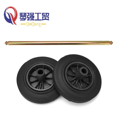 Durable 8-Inch Rubber Wheels for 240-Liter Garbage Bins