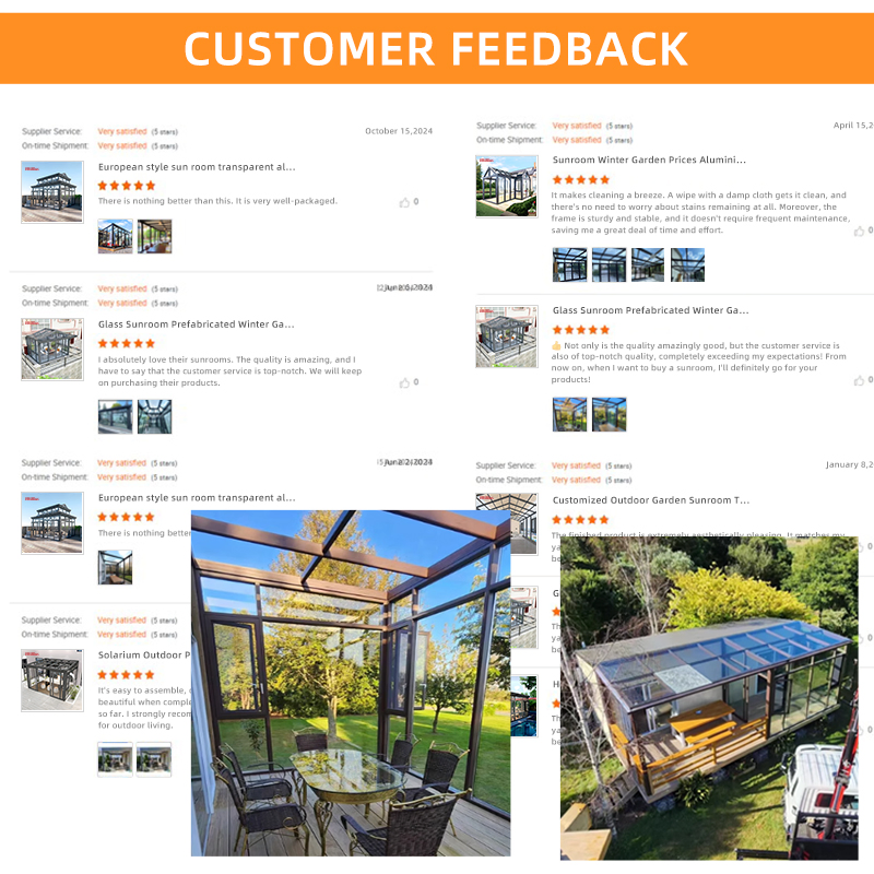 Glass Sliding Door Patio Enclosure Sunroom Waterproof Windproof Outdoor Garden Backyard Party Wedding All Season Sunroom