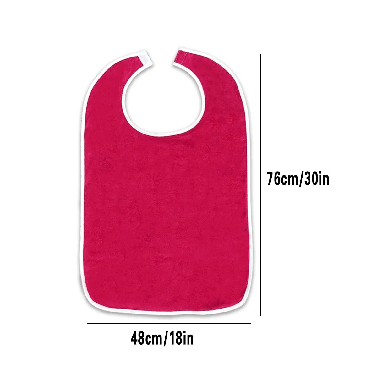 Waterproof Adult Bib, Adult Waterproof and Stain-Resistant Bib, Can Be Used to Wipe The Mouth with Saliva Wipes