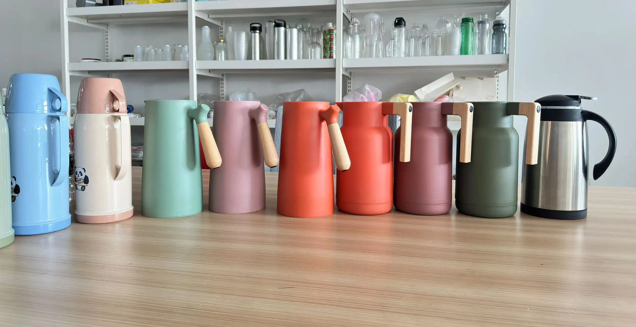 1L Stainless Steel Plastic Stainess steel Coffee Pot, Vacuum Flask, Vacuum Thermos