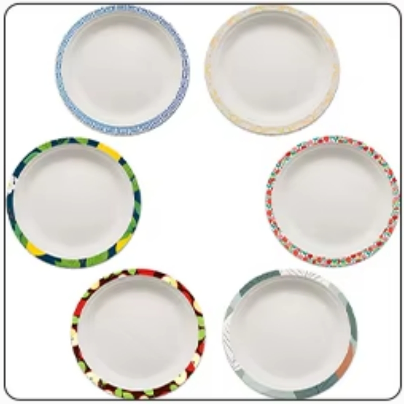 Wholesale Disposable Food Tray Microwaveable Lunch Food Salad Plate