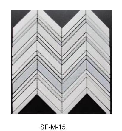 Natural White Marble  SF-M-100 Mosaic for Indoor Floor Wall Ceiling