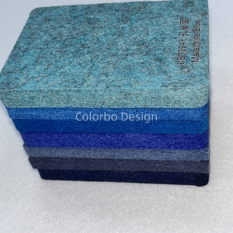Decorative Material Sound Insulation Board CBH35 Canal Blue PET 12MM MD Panel